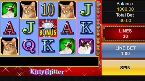 Kitty Glitter Slot Reels