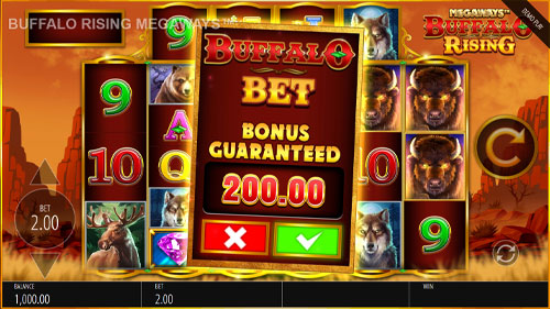 Buffalo Rising Megaways Slot Bonus Buy