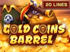 Gold Coins Barrel