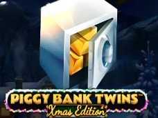 Piggy Bank Twins Xmas